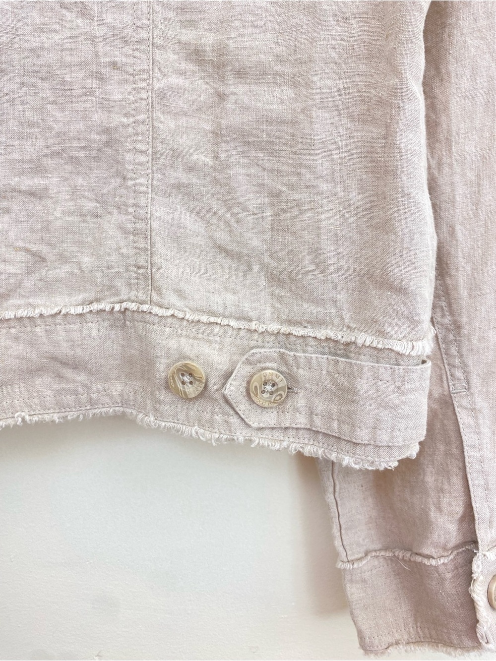 Tommy Bahama Women’s Large Linen Jacket Quiet Luxury Euro Summer Boho Natural - Picture 10 of 12